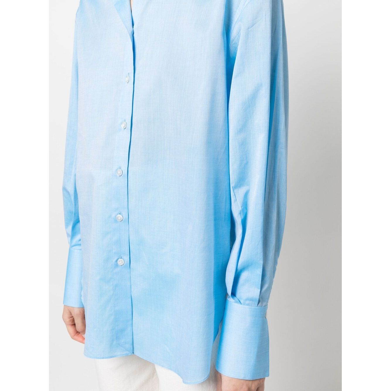 FINAMORE 1925 NAPOLI Shirts Clear Blue Shirts