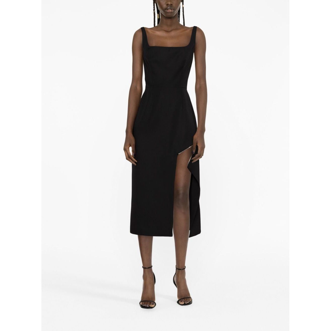 Alexander McQueen zip-embellished Midi Dress Dresses