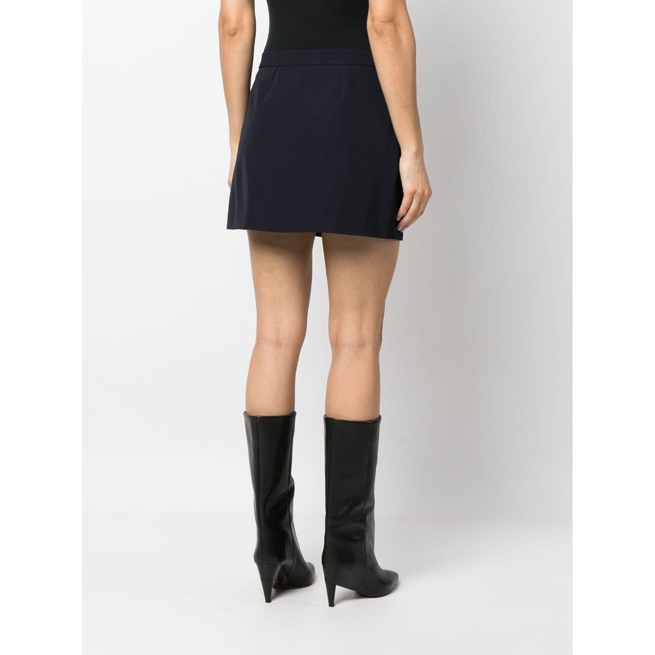 Alexander McQueen wool-cotton blend mini wrap skirt Skirts