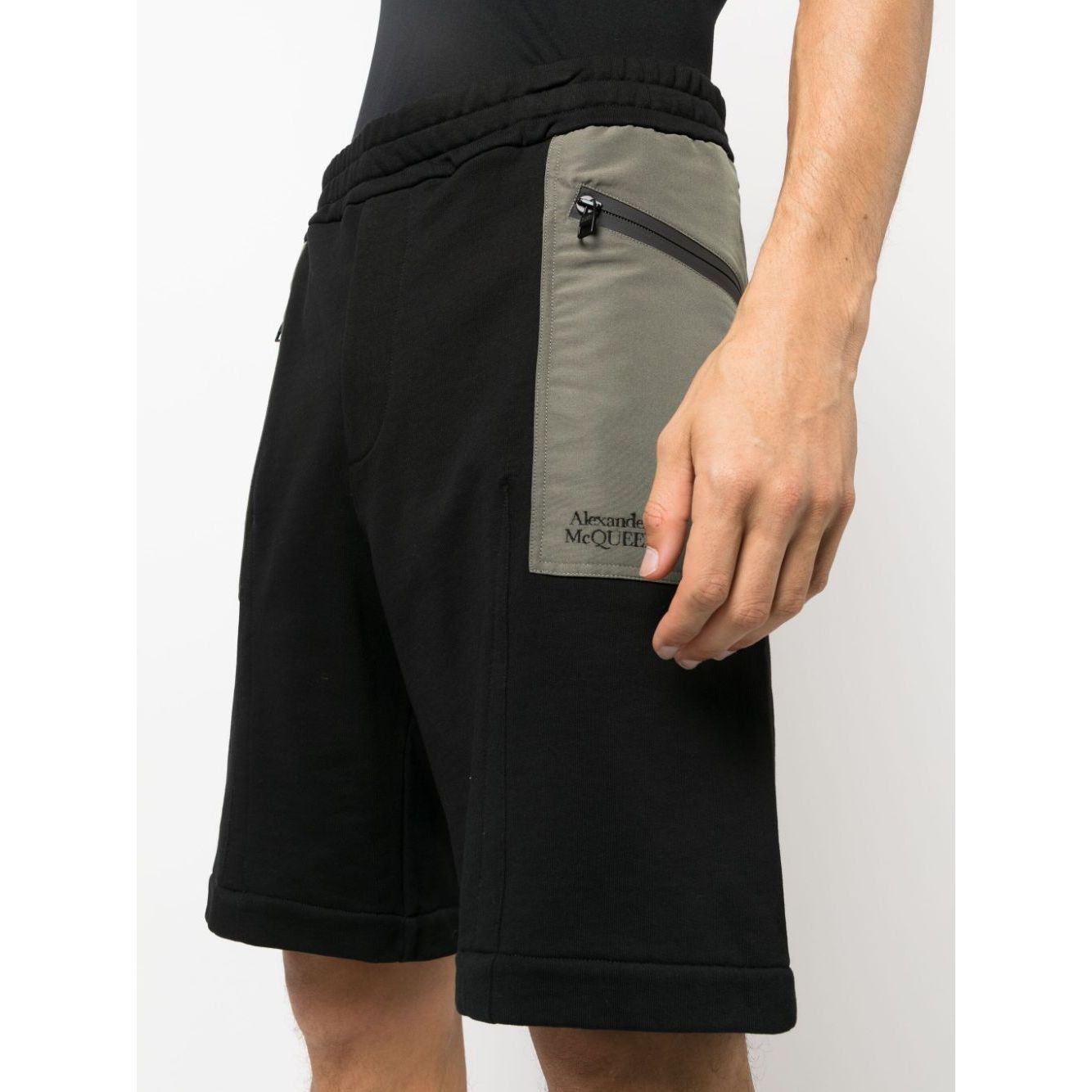 Alexander McQueen two-tone Elasticated Track Shorts Short trousers