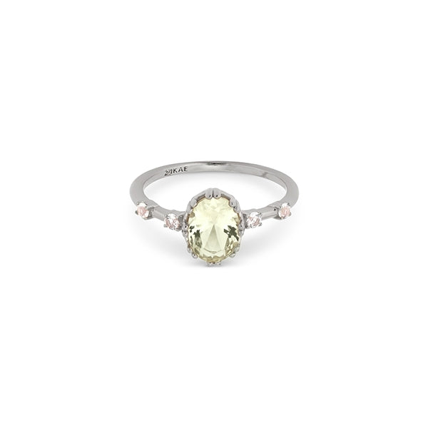 24KAE JEWELS JEWELRY Mod. 12406S/54 elegant ring with gemstone and diamond accents