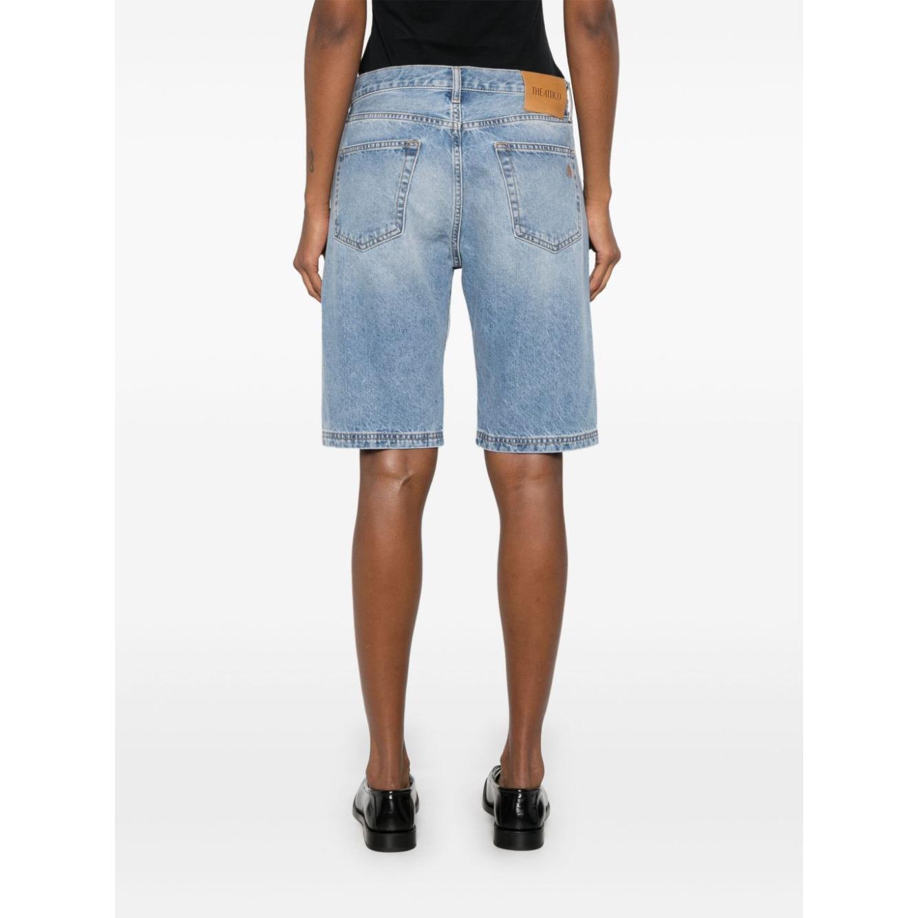 The Attico Shorts Clear Blue