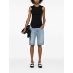 The Attico Shorts Clear Blue