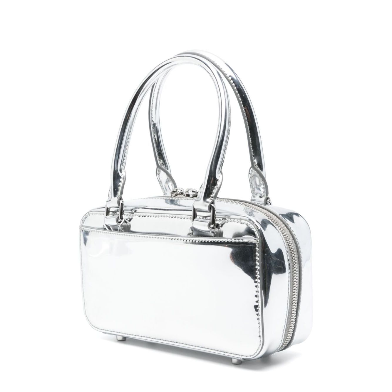 Self-Portrait mini leather tote bag