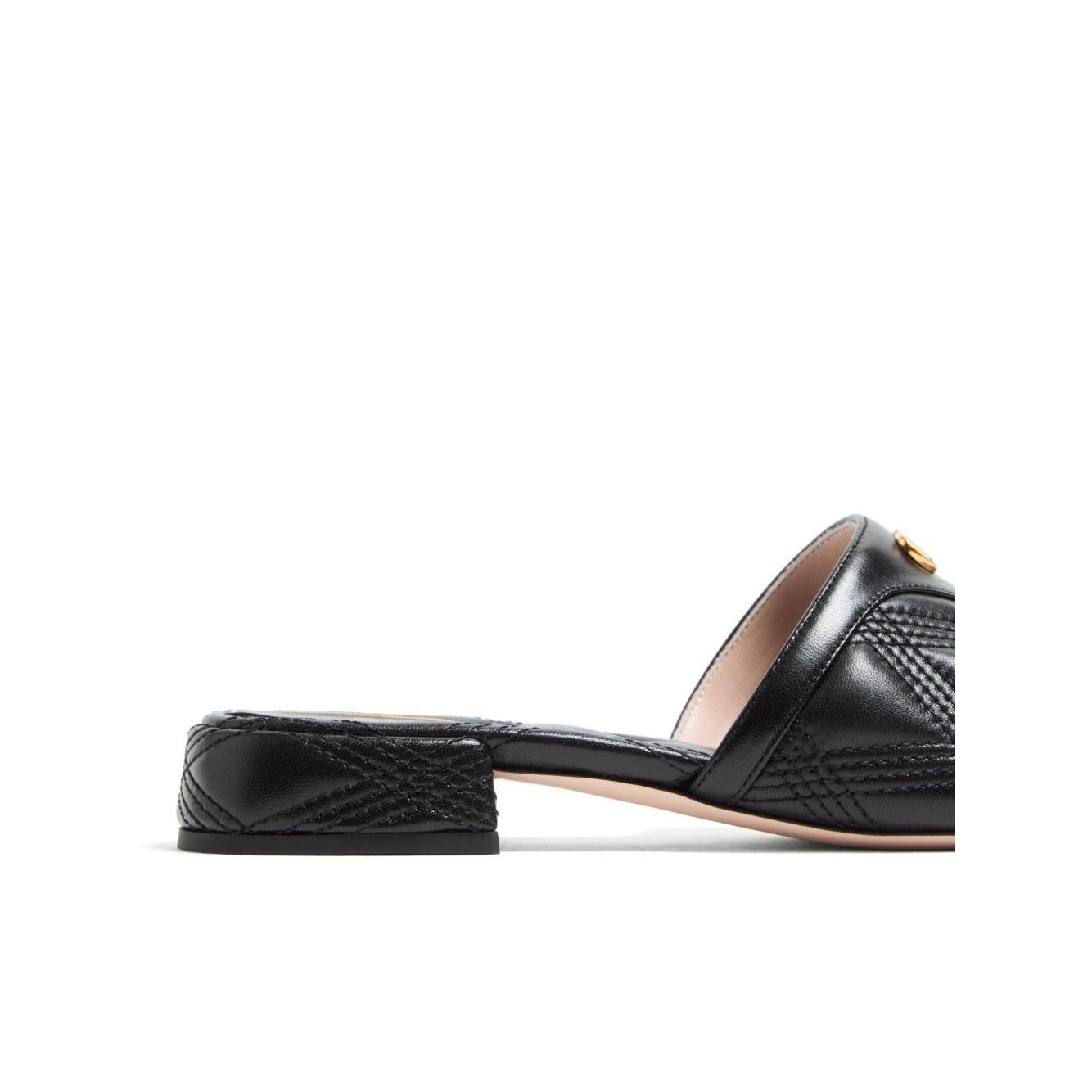 Valentino Garavani Quiltie 67 Slide Sandal in 60mm Quilted Nappa Leather WS0LK0KHU0NO-P25