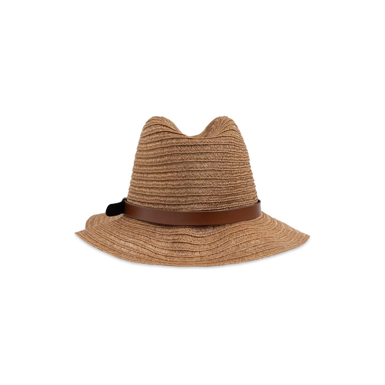 Emporio Armani Hats Leather Brown