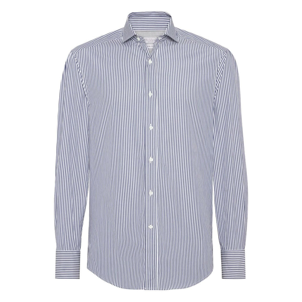 Brunello Cucinelli Shirts Blue Shirts