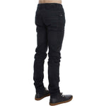 Acht Sleek Gray Slim Fit Men's Premium Denim Acht Black