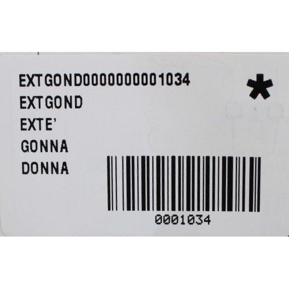 Exte Black Blue Cotton Stretch Straight Skirt