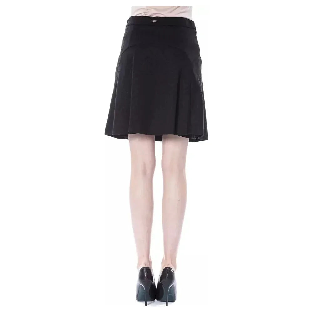 BYBLOS Black Polyester Women Skirt WOMAN SKIRTS