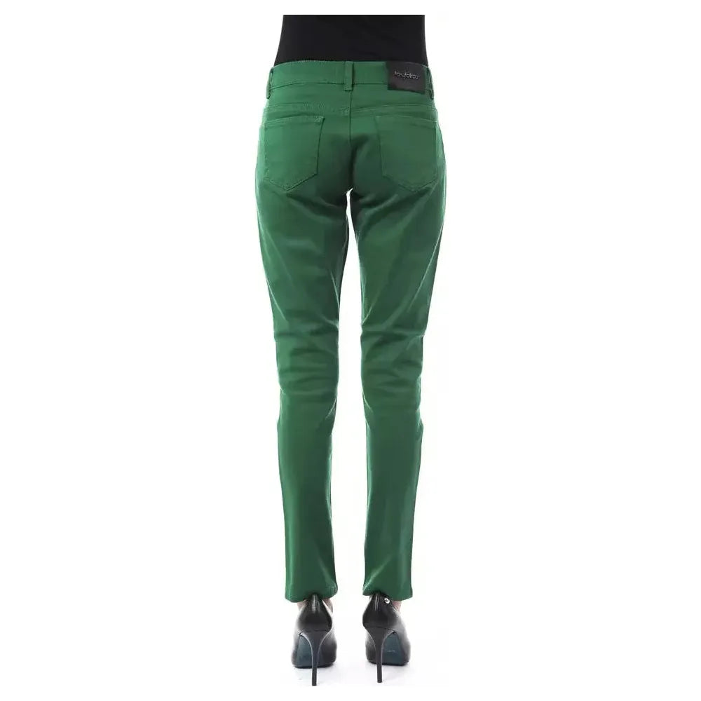 BYBLOS Green Cotton Women Pants