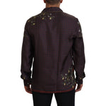 Dolce & Gabbana Elegant Silk Satin Men's Pajama Style Shirt Dolce & Gabbana Black