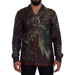 Dolce & Gabbana Elegant Silk Satin Men's Pajama Style Shirt Dolce & Gabbana Black