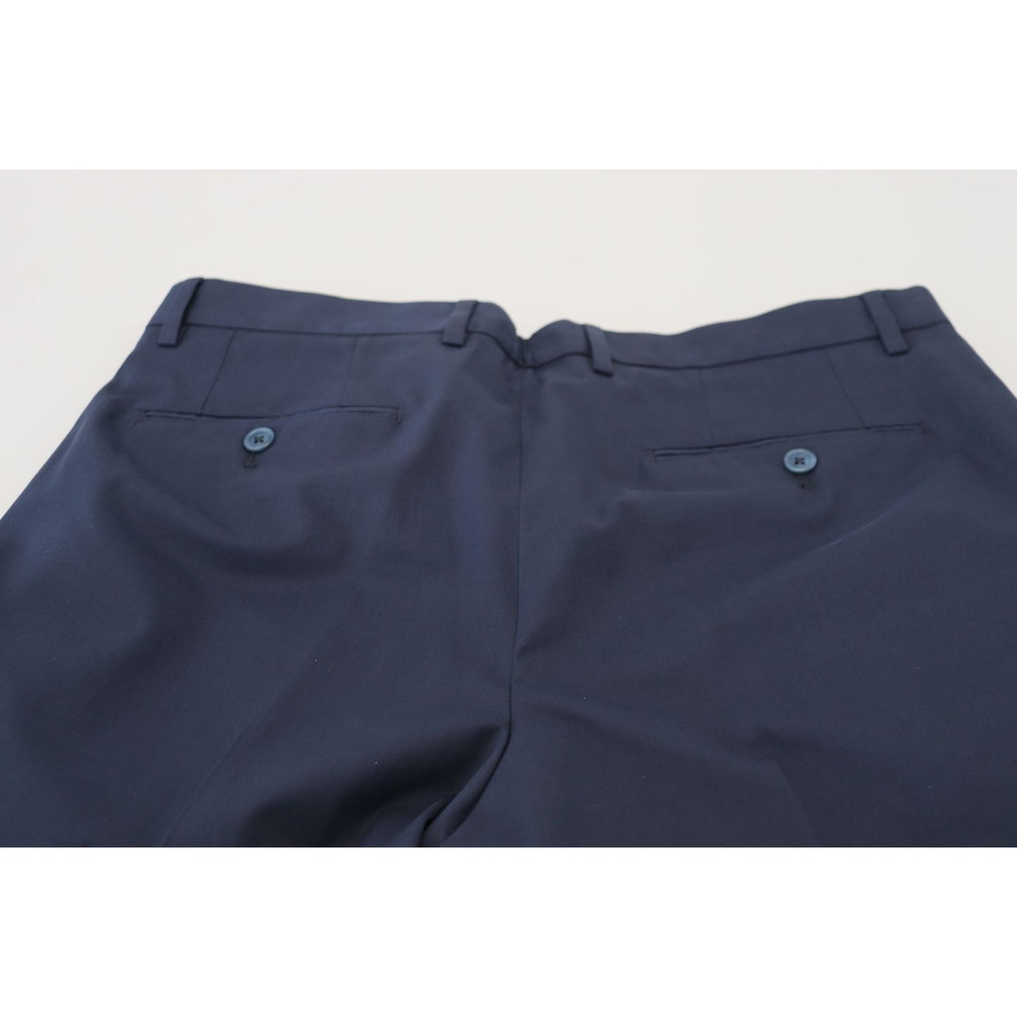 Dolce & Gabbana Blue Chinos Cotton Stretch Casual Shorts