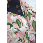 Dolce & Gabbana Cotton Polka Dot Lily Print Collared Shirt TSH84188-38