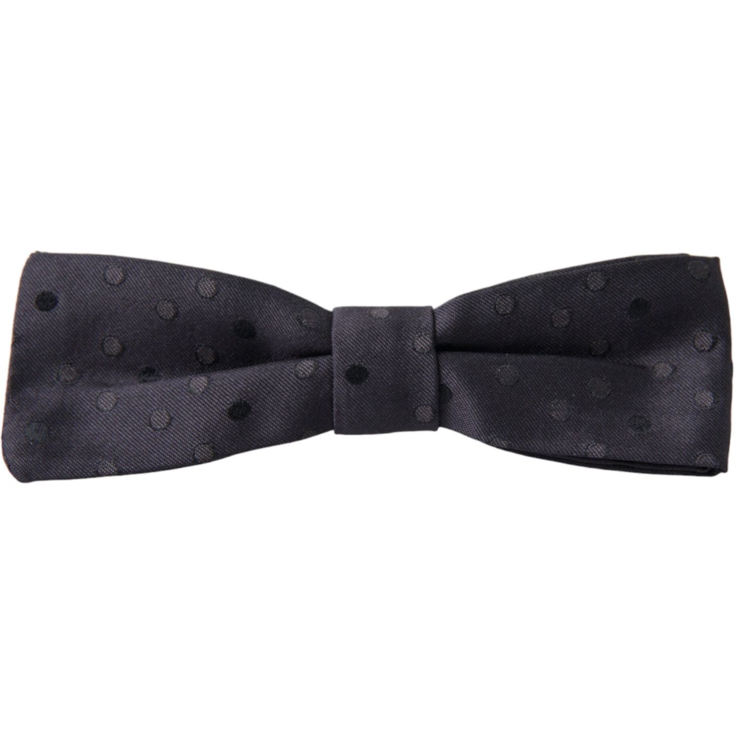 Dolce & Gabbana Blue Polka Dot Silk Adjustable Neck Men Papillon Bow Tie