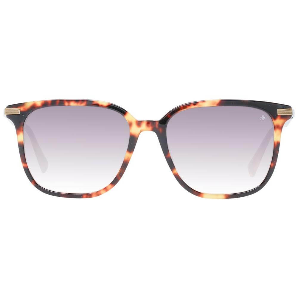 Scotch & Soda Brown Women Sunglasses with gradient lenses, full-rim square acetate frame, UVA & UVB protection, includes branded case.