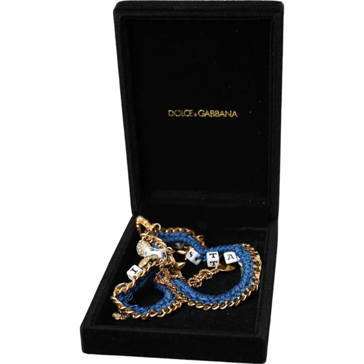 Dolce & Gabbana Gold Tone Brass Chain Iam The Star Bracelet Bracelet