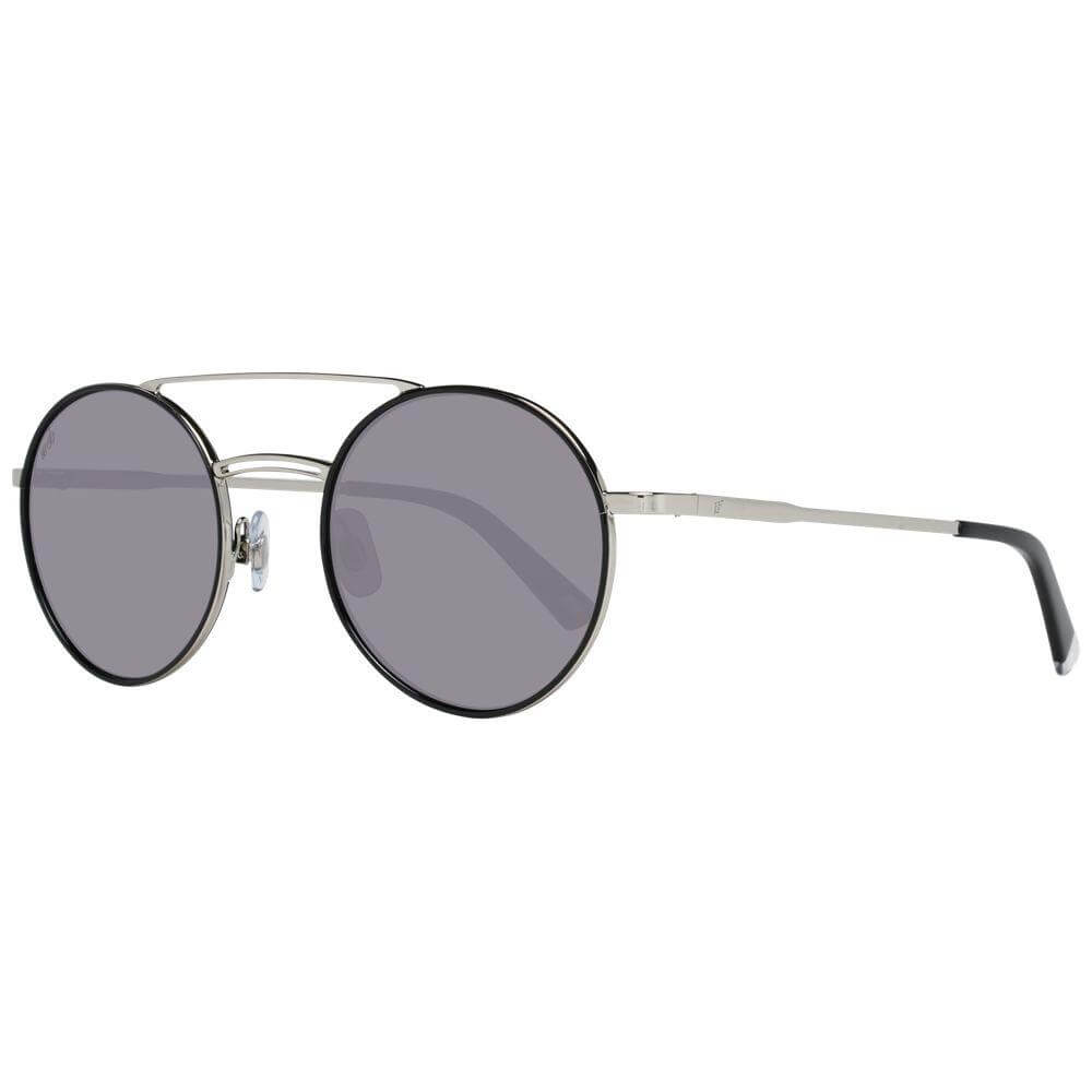 Silver metal aviator sunglasses for women with grey plastic lenses, full-rim design, offering 100% UVA & UVB protection.