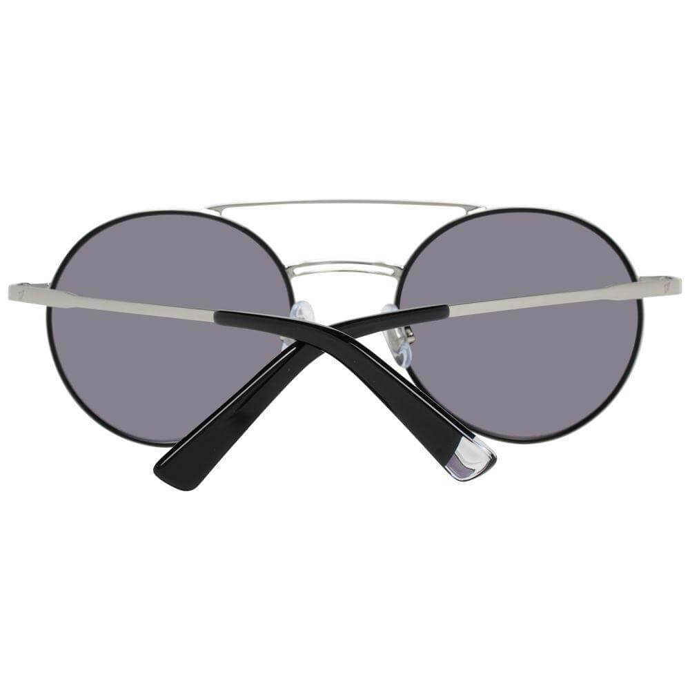 Silver aviator sunglasses for women with grey plastic lenses and metal frame, offering 100% UVA & UVB protection. Full-rim style.