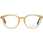 Ermenegildo Zegna Orange Men Glasses Frame in honey color with metal and plastic round full-rim design, lens width 50, frame width 135.