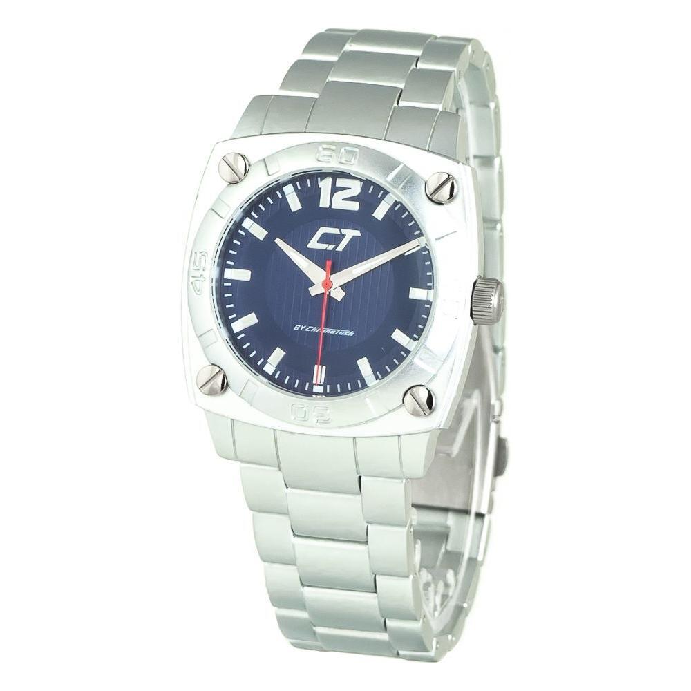 Chronotech Silver Stainless Steel Watch