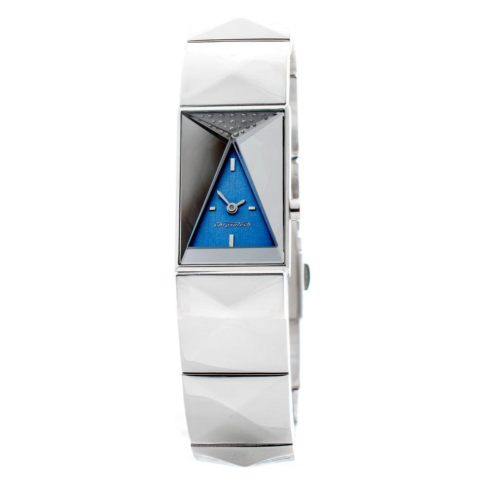 Chronotech Silver Stainless Steel Watch