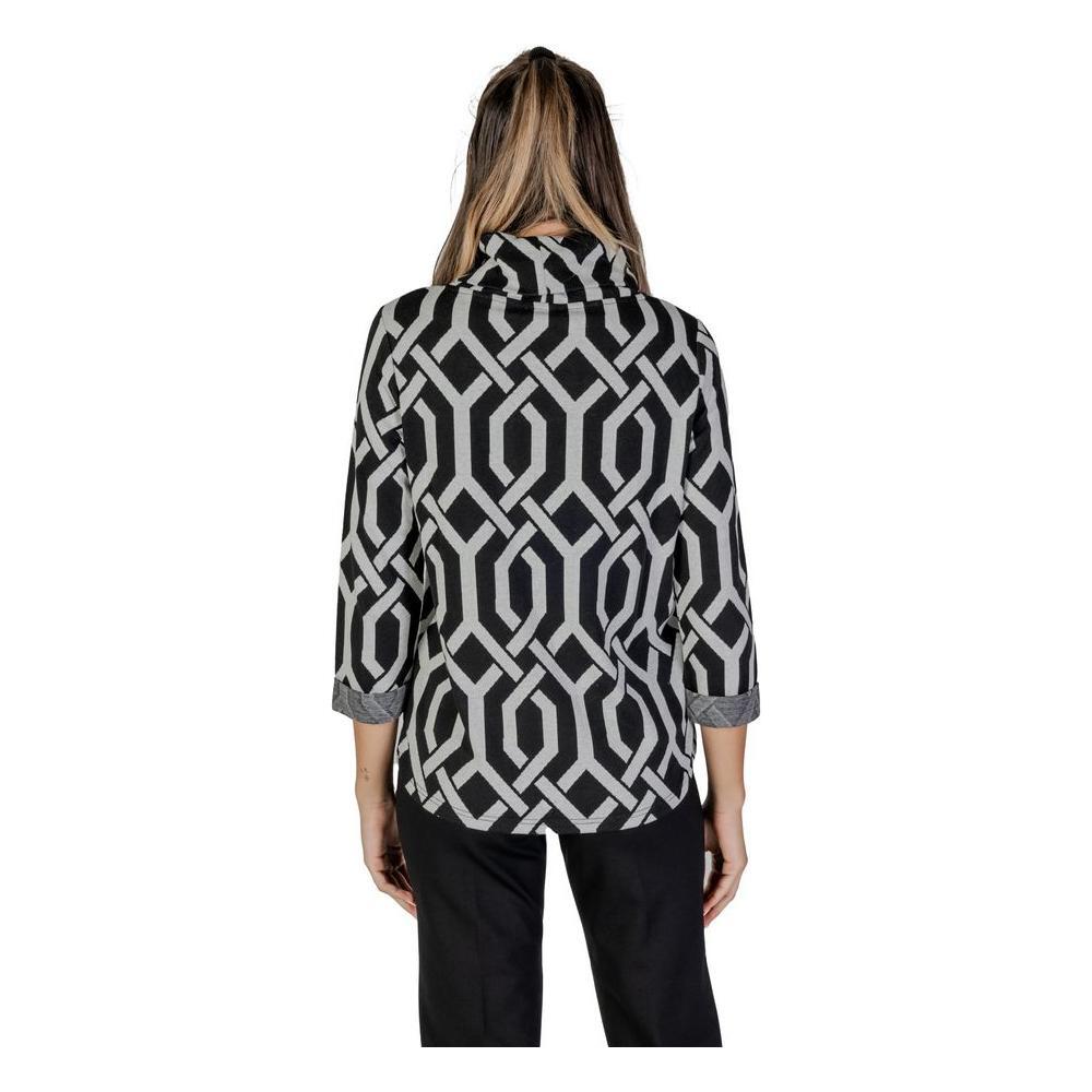 Street One Black Polyester Sweatshirt