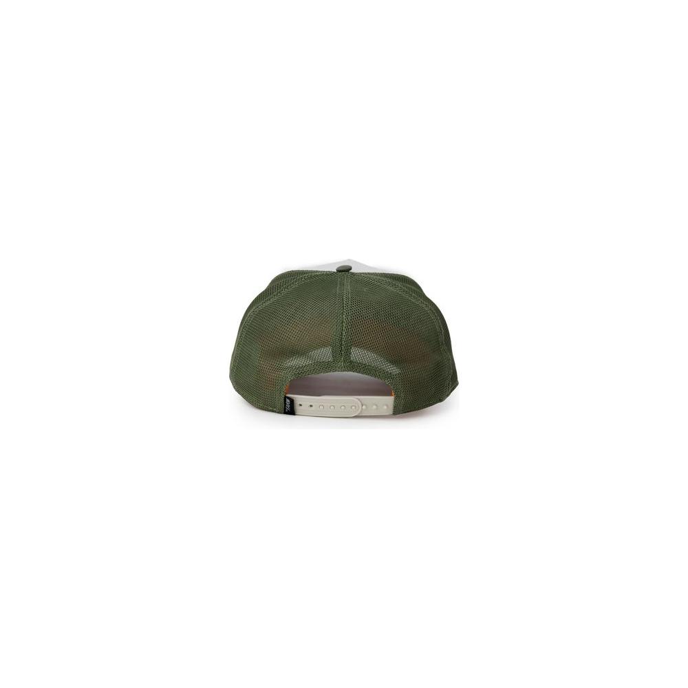 Back view of a green Goorin Bros men's visor hat in cotton-polyester blend, part of the Spring/Summer collection.