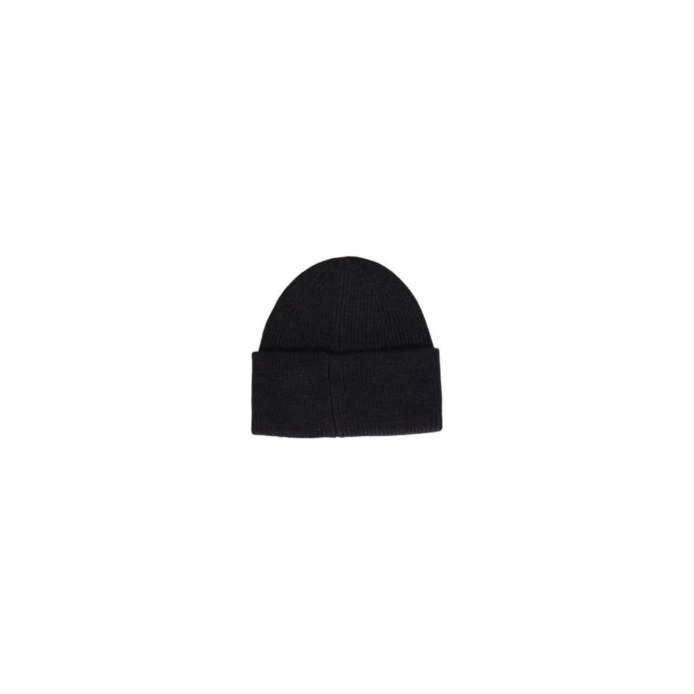 Antony Morato black wool blend hat for men, Fall/Winter collection, 50% wool, 50% polyamide, stylish and warm accessory.