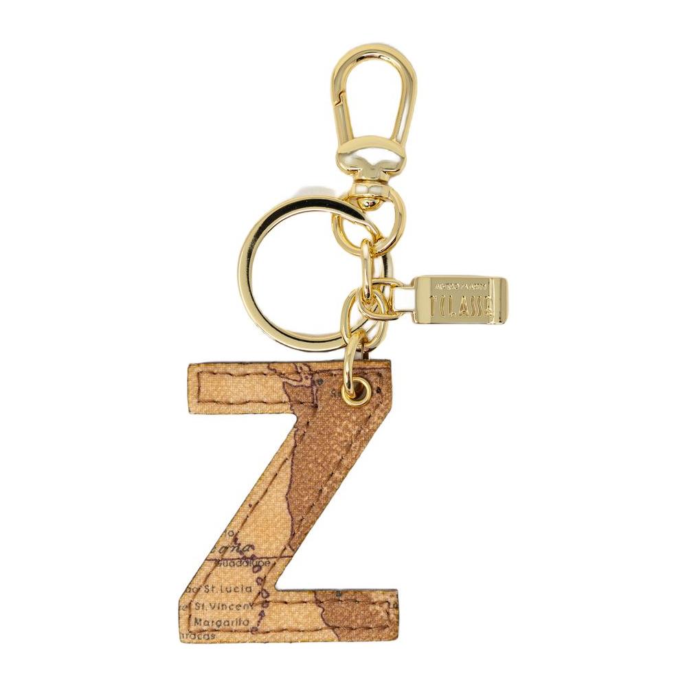 Alviero Martini Prima Classe beige leather 'Z' keychain, elegant women’s accessory