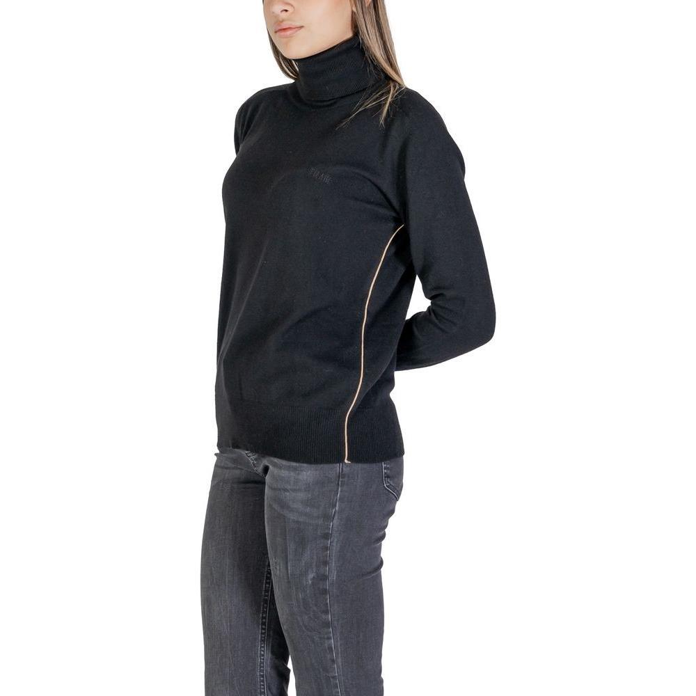 Alviero Martini Prima Classe Black Viscose Turtleneck
