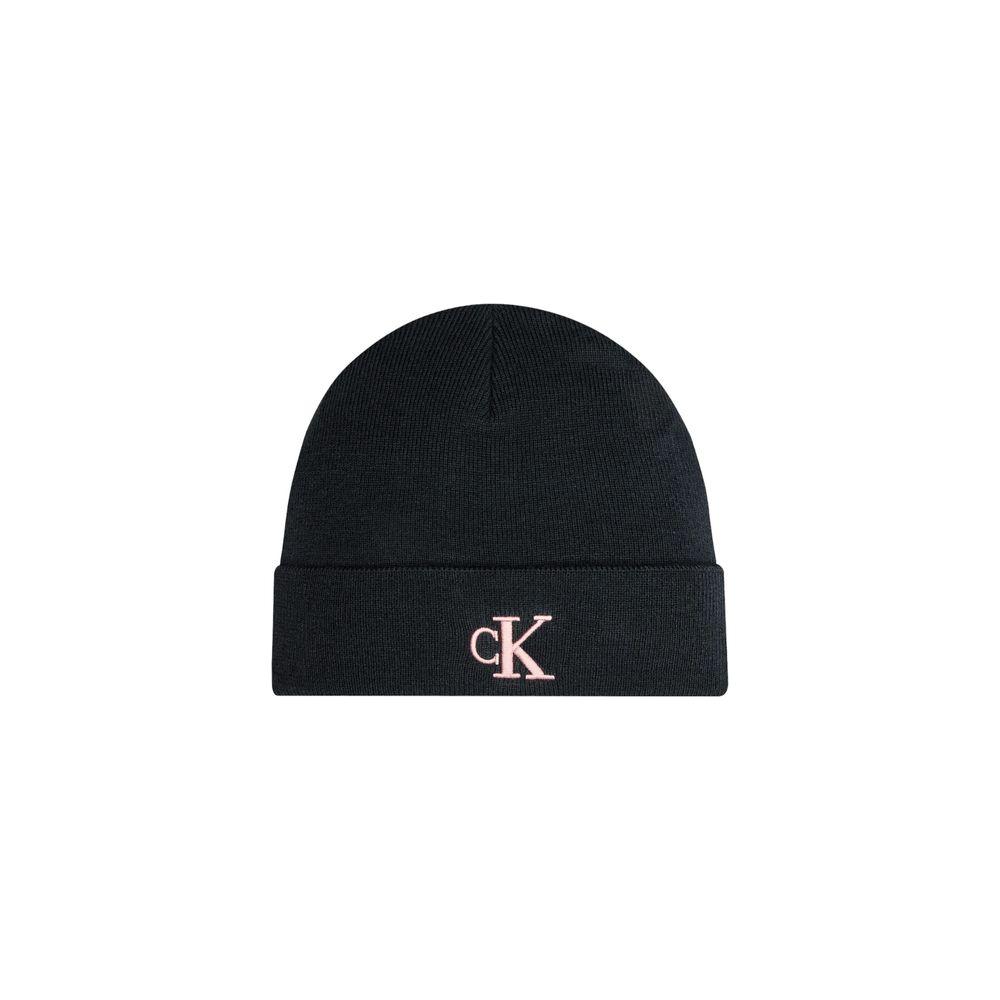 Calvin Klein Jeans Pink Recycled Polyester Beanie with Embroidered Logo