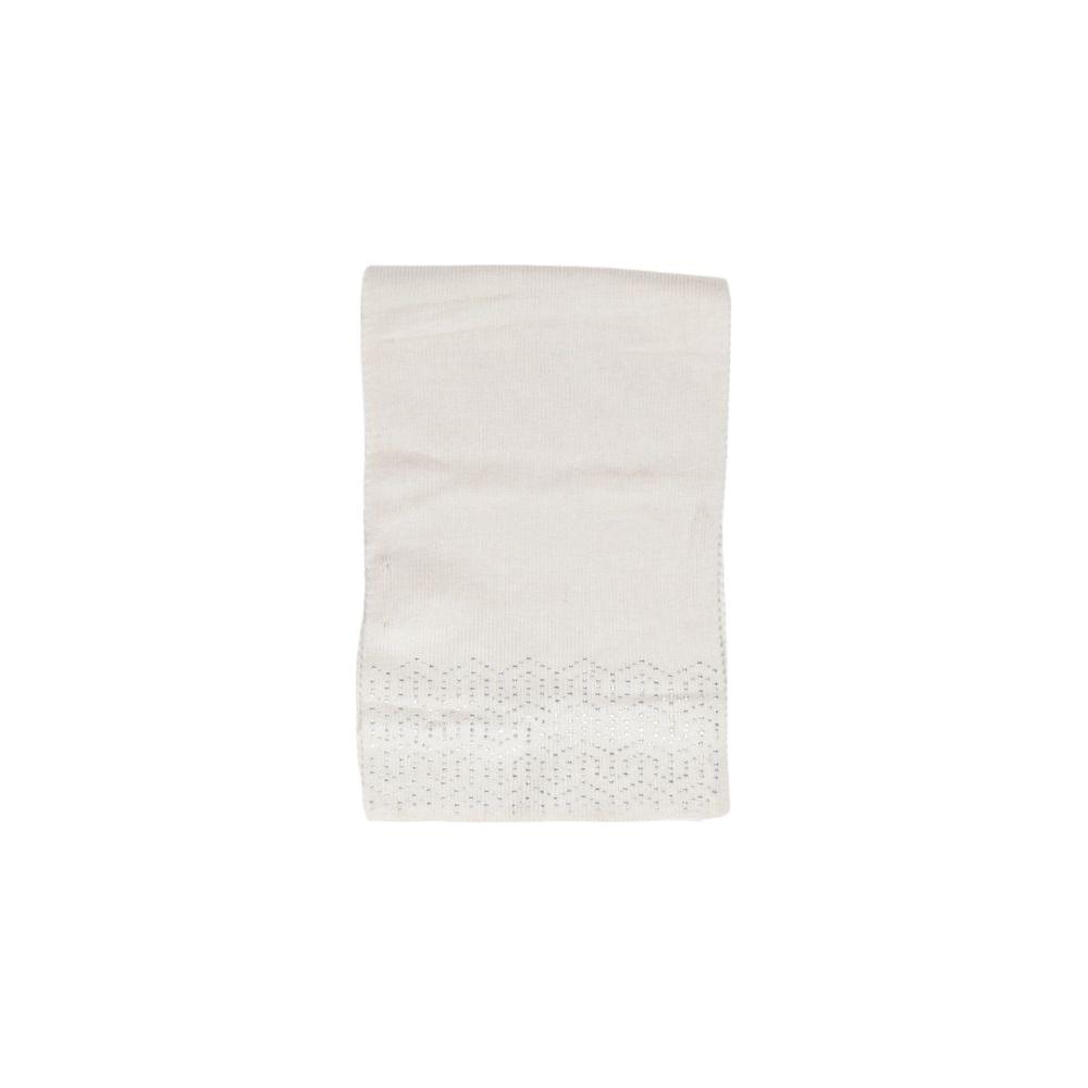 Pieces Beige Polyester Scarf with Sequins, Elegant and Versatile for All Seasons