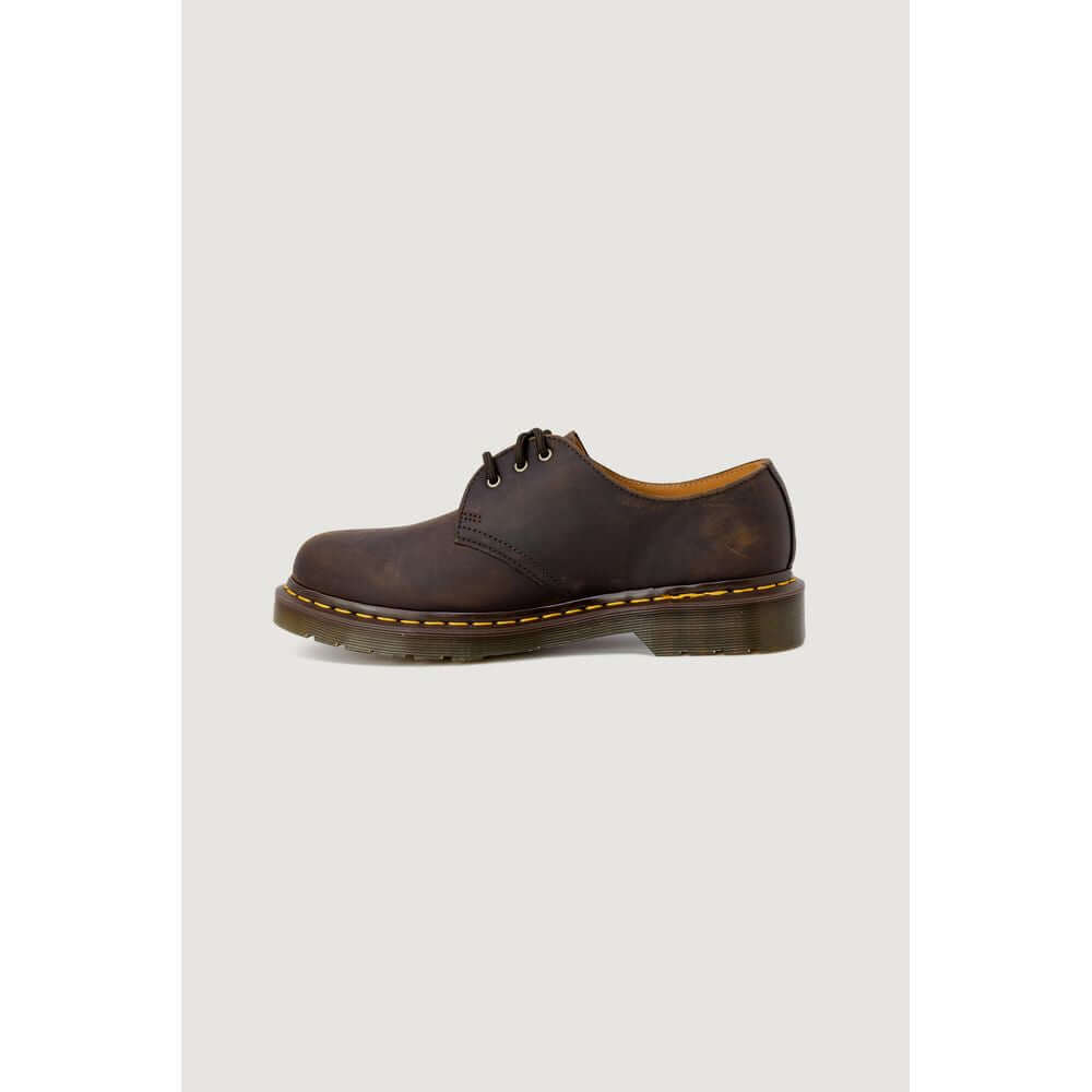 Dr. Martens Brown Leather Casual Men's Shoes, Autumn/Winter Collection, Elegant with 3cm Heel Height
