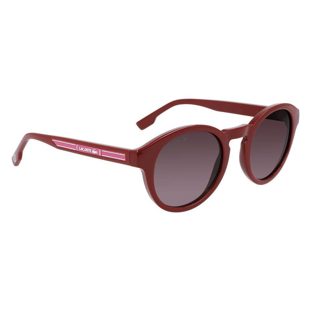 Lacoste Red Injected Sunglasses L952SRG-615 with category 3 lenses, 50/23/145mm size, women's fashion eyewear.