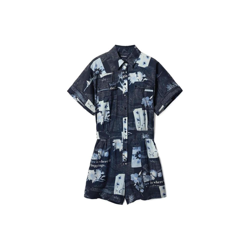 Desigual Blue Viscose Suits & Blazer