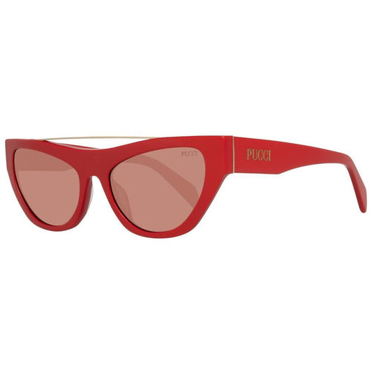 Emilio Pucci Red Metal Sunglasses