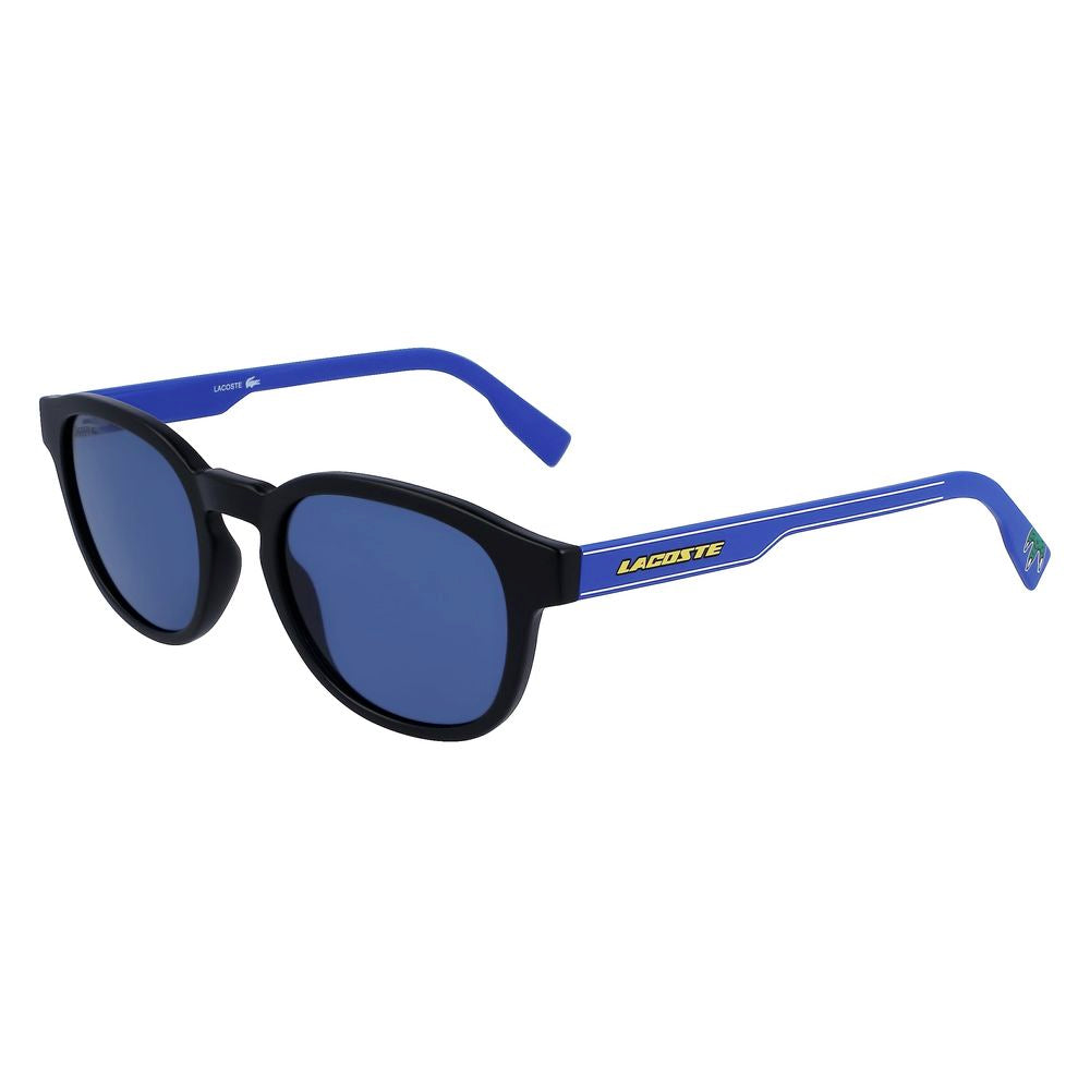 Lacoste Black Injected Sunglasses L968SX-002, unisex, blue and black frame, lens size 51mm, bridge 21mm, temple 145mm, category 3.