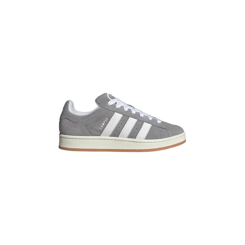 Adidas CAMPUS 00s HQ8707 gray rubber sneakers for women with classic stripes, 80% suede, 20% rubber, stylish and comfortable.