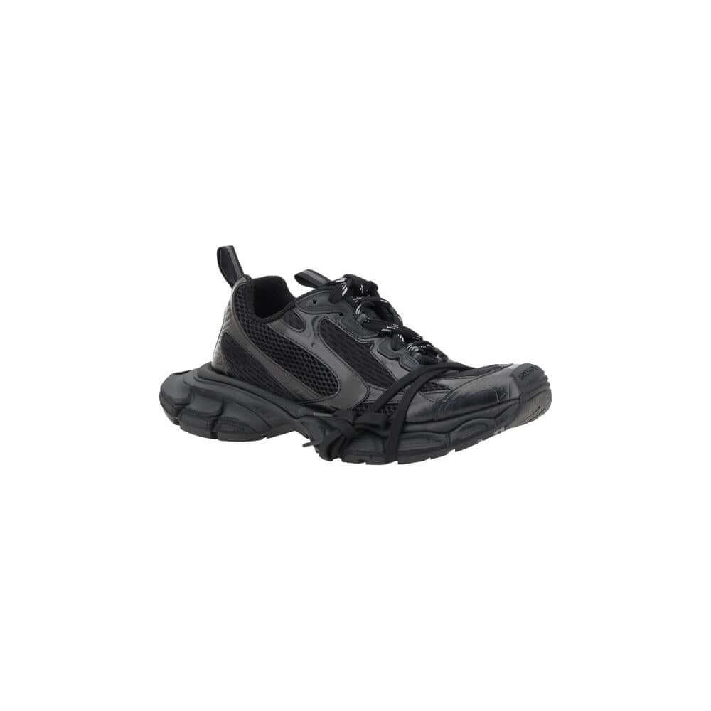 Black Balenciaga 3XL Sneakers with chunky sole, multiple laces, and mesh panels for a modern, bold look.