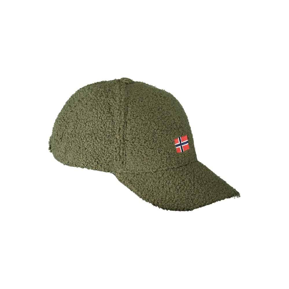 Norway 1963 green polyester men's cap with embroidered logo and adjustable strap