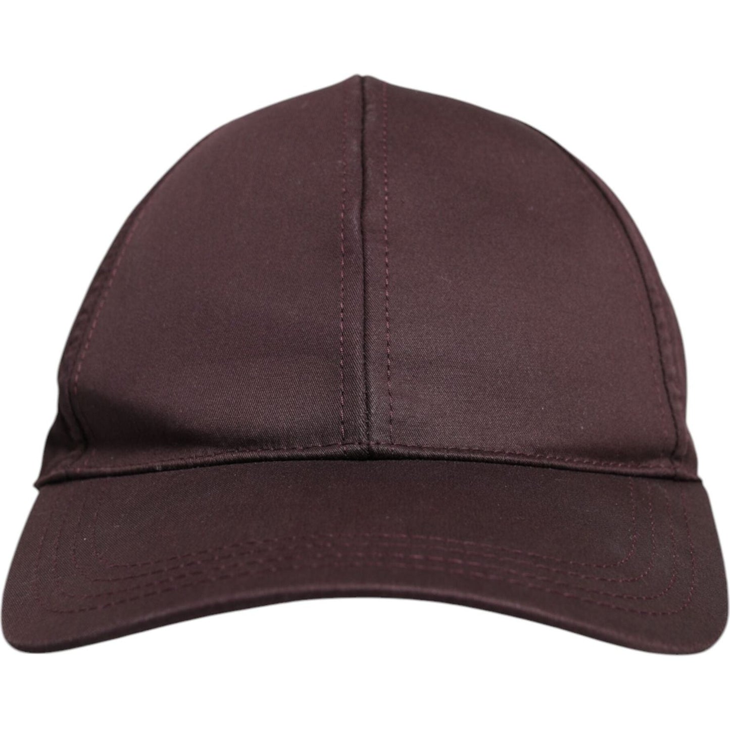 Dolce & Gabbana brown cotton baseball cap with DG crown logo, 6 panel design, made in Italy, men's fashion accessory.