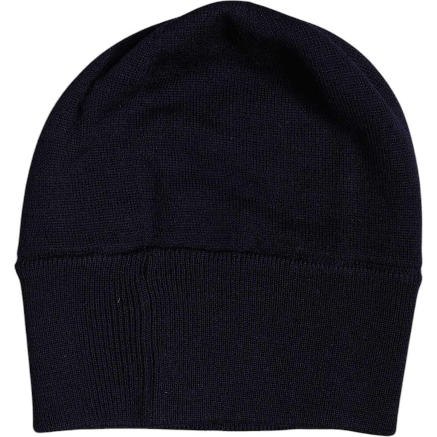 Dolce & Gabbana #DGLovesLondon black wool beanie hat, winter accessory for men, made in Italy with logo details.
