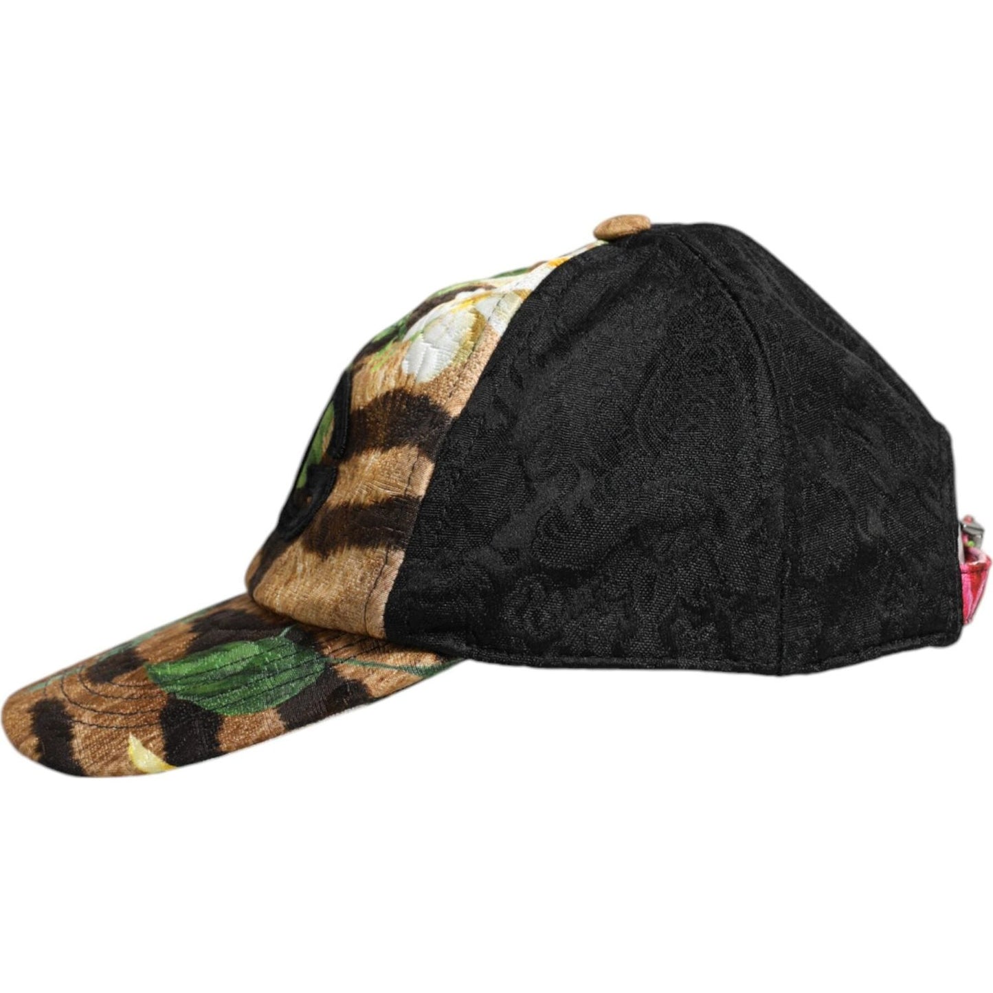 Dolce & Gabbana multicolor DG logo patch 6-panel baseball cap made of polyester, cotton, and viscose.