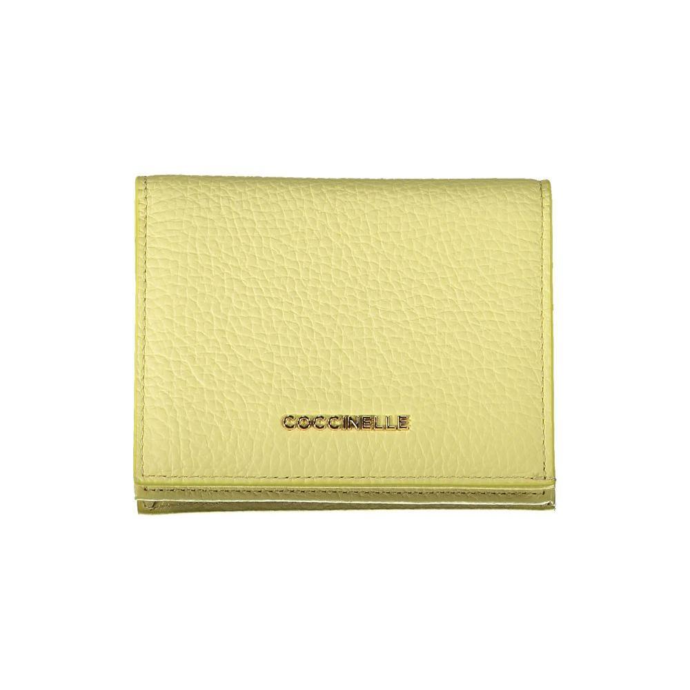 Coccinelle Yellow Leather Wallet CO-29258