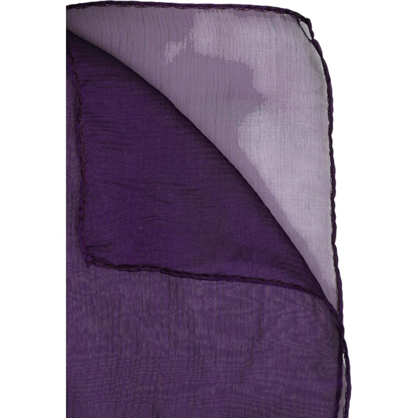 Dolce & Gabbana purple silk wrap shawl scarf, luxurious and sheer, featuring logo details, 100% silk, made in Italy, 120cm x 200cm.