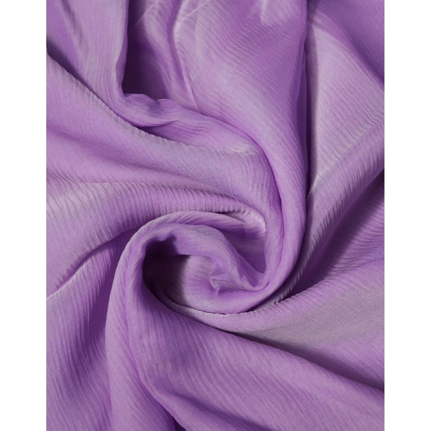 Close-up of Dolce & Gabbana purple silk wrap shawl scarf with fine texture, made in Italy, 120cm x 195cm.