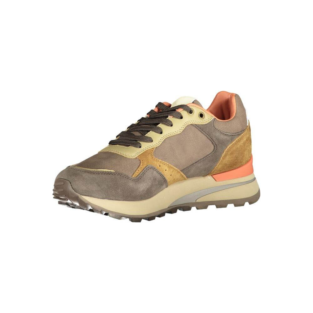 Alt Tag: Blauer brown polyethylene men sneaker with striking details and removable footbed, perfect for style and comfort, side view