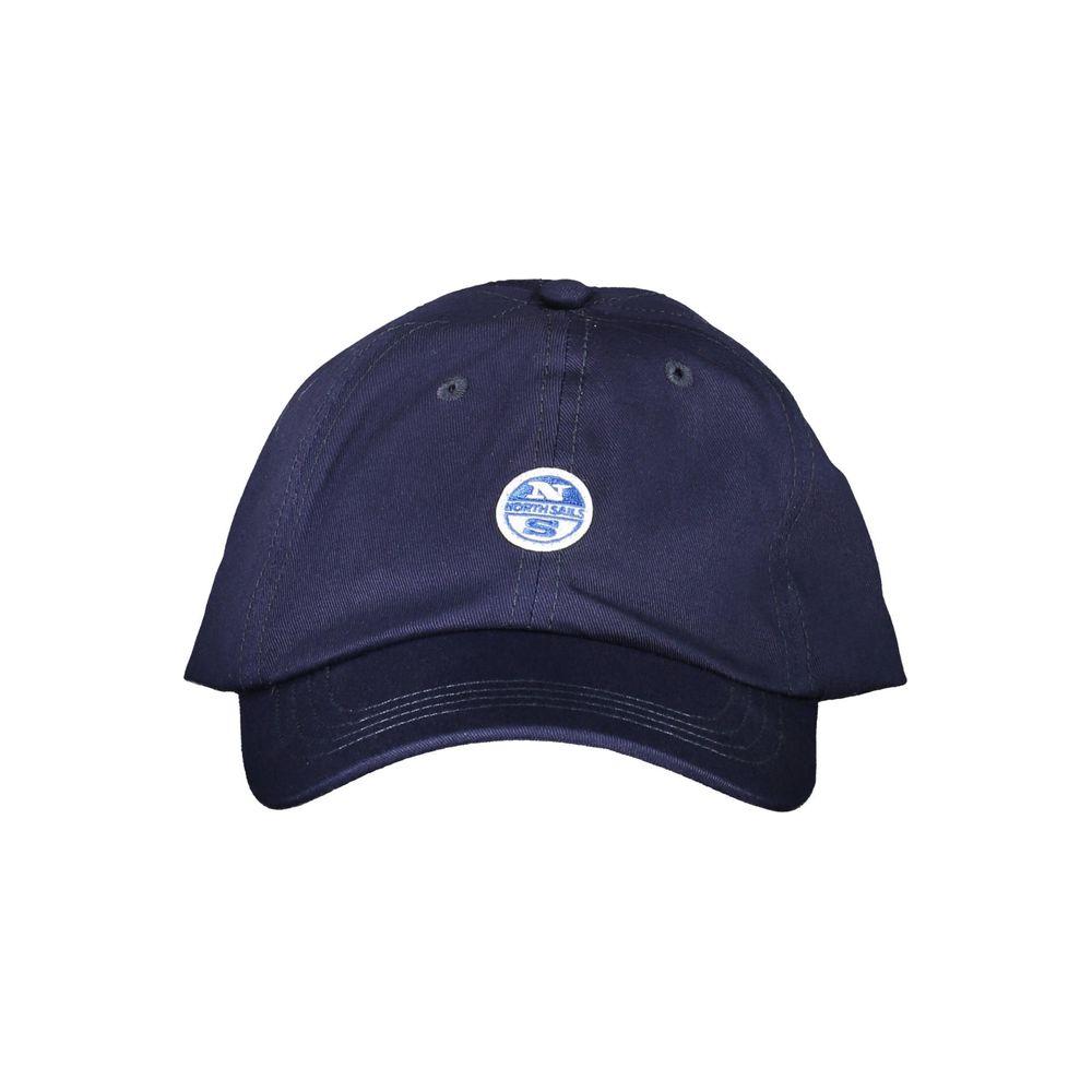 North Sails blue cotton men's cap with iconic logo, classic visor design, and durable 100% cotton material for a bold fashion statement.
